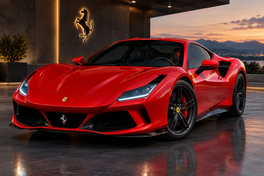 Luxury Ferrari 3D Car Digital Artwork | High-Resolution Sports Car Wall Art | Printable Digital Download