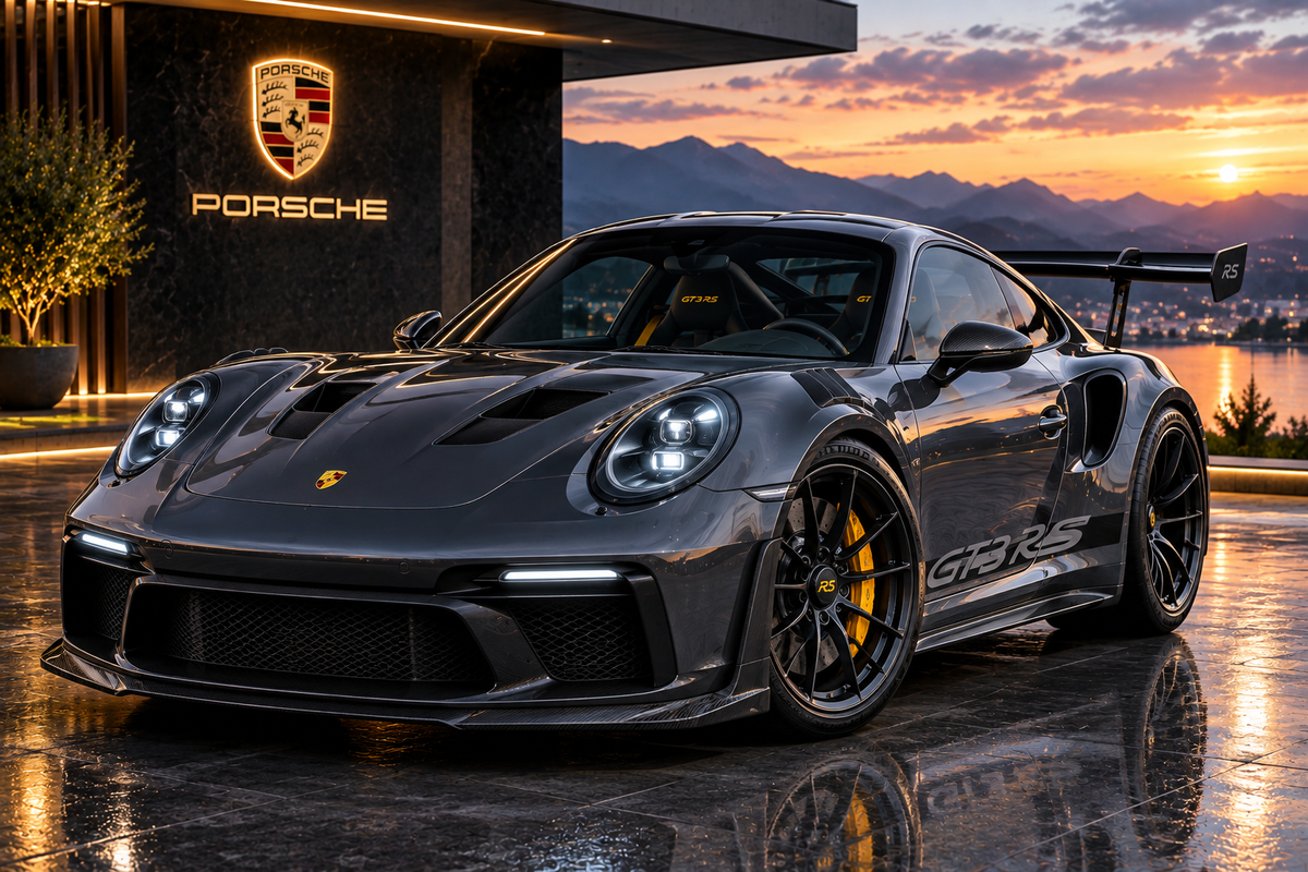 Luxury Porsche 3D Digital Artwork | Porsche 911 GT3 RS Wall Art | High Resolution Car Digital Download | Printable Automotive Decor