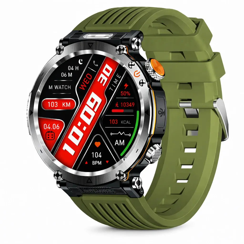 TitanCore X1 Pro – Ultra-Rugged GPS Smartwatch for Extreme Adventures