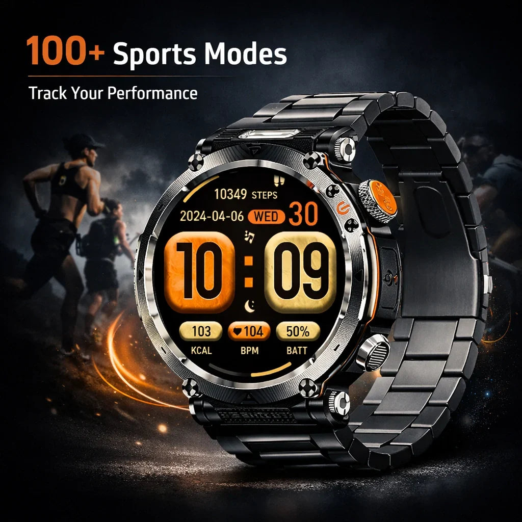 TitanCore X1 Pro – Ultra-Rugged GPS Smartwatch for Extreme Adventures