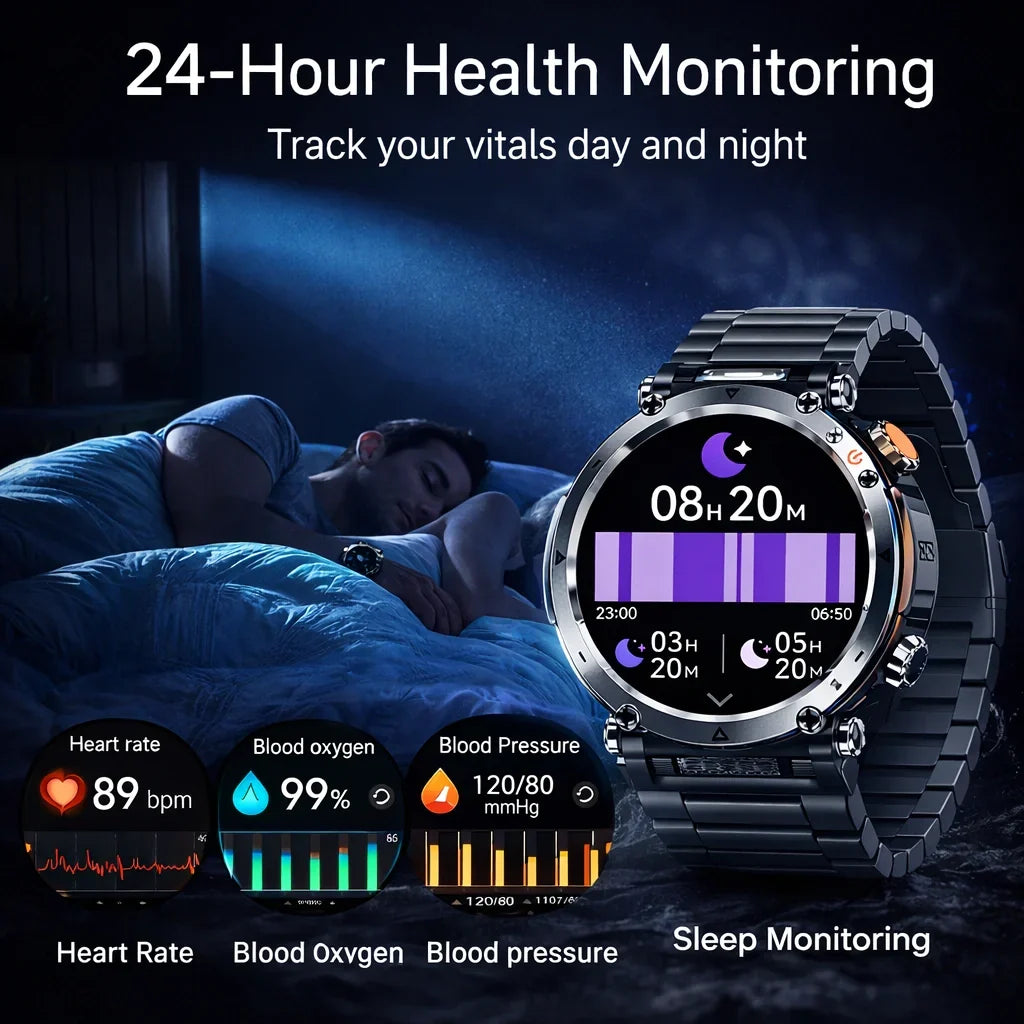 TitanCore X1 Pro – Ultra-Rugged GPS Smartwatch for Extreme Adventures